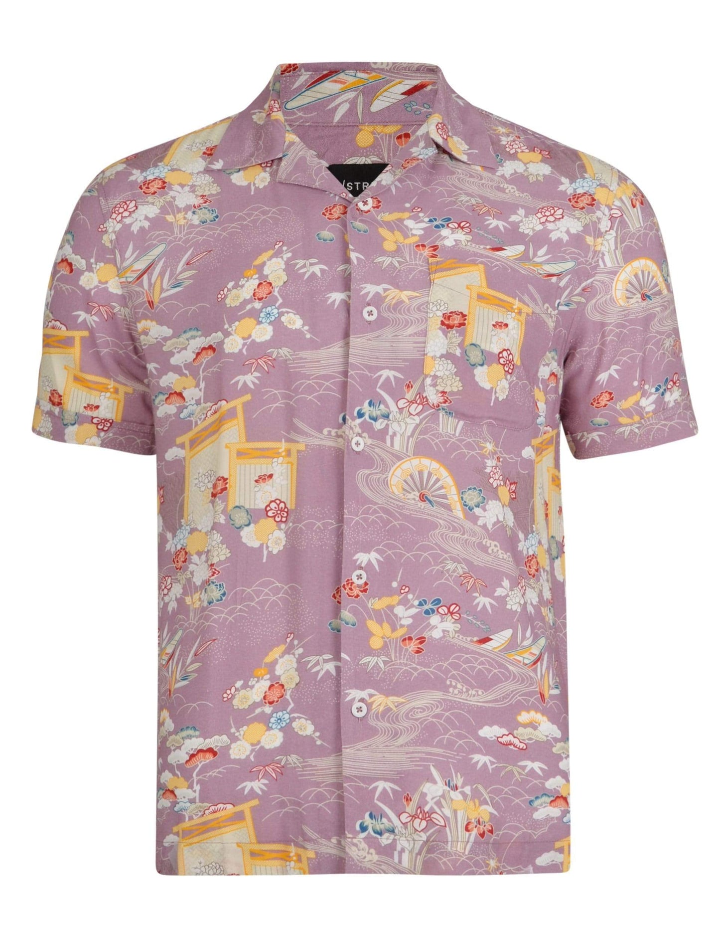 D-STRUCT ANGEL UNISEX SHORT SLEEVE HAWAIIAN SHIRT | PINK