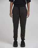 D-STRUCT ELMONTE MEN'S STRIPED JOGGERS | BLACK