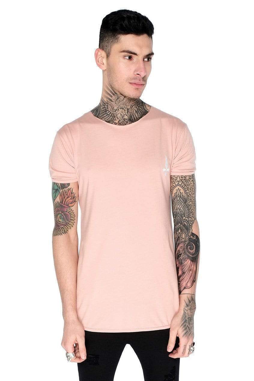 Training Crew T Shirt in Dusty Pink Men s T Shirts