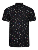 Medellin Men's Hawaiian Ditzy Print Shirt