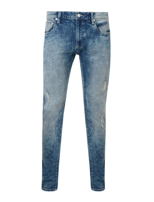 Miquel Men's Washed Distressed Jeans