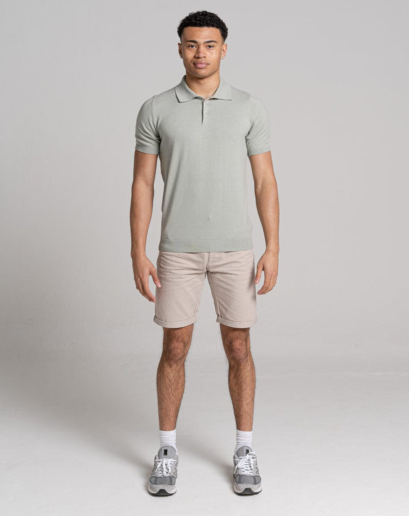Bellfield Clothing ESSENTIAL SHORT SLEEVE KNITTED POLO | MINT
