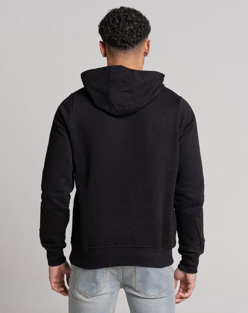 Bellfield Clothing UNISEX PLAIN HOODIE | BLACK