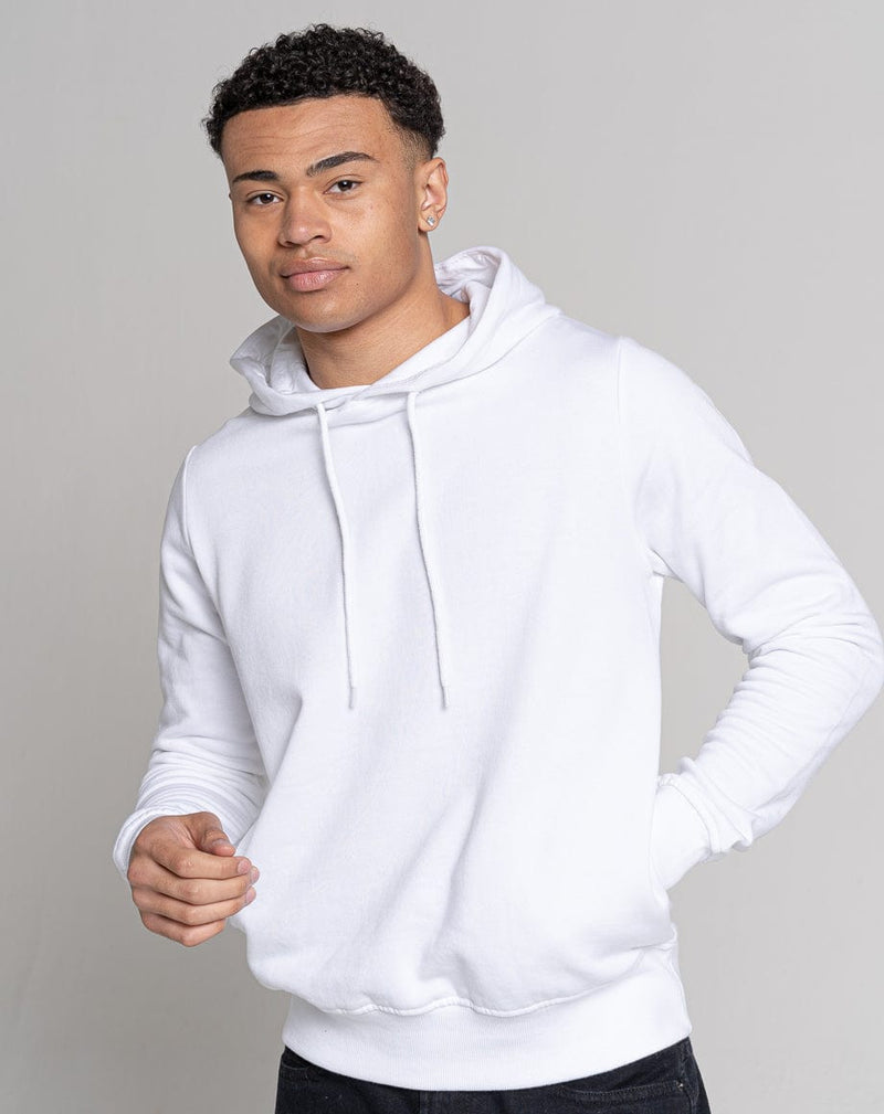 Bellfield Clothing UNISEX PLAIN HOODIE | WHITE