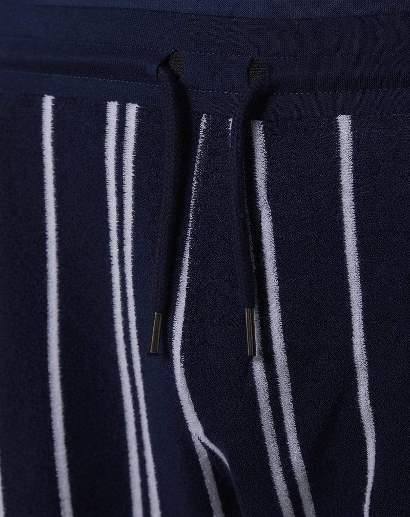 Bellfield Menswear BELLFIELD ARROW STRIPED MENS SHORTS | NAVY