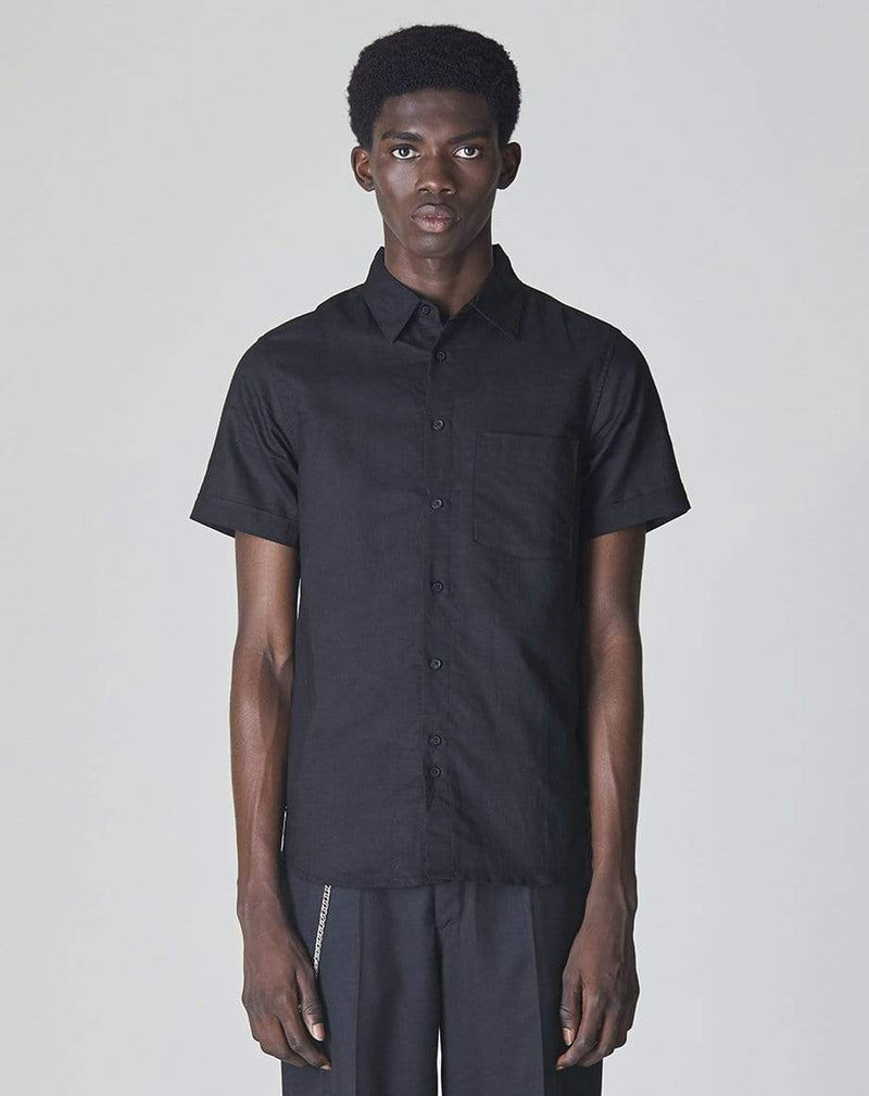 Bellfield Menswear BELLFIELD BELEM MENS SHIRT | BLACK