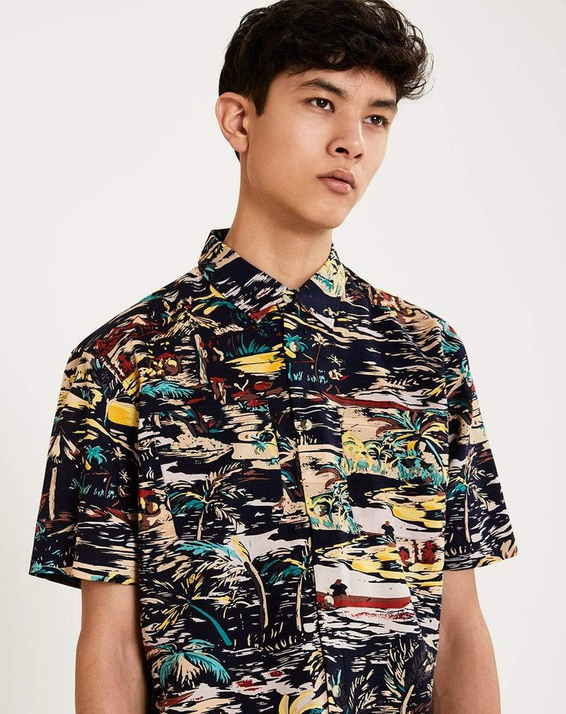 Bellfield Menswear BELLFIELD CONDESA MENS SHIRT | NAVY