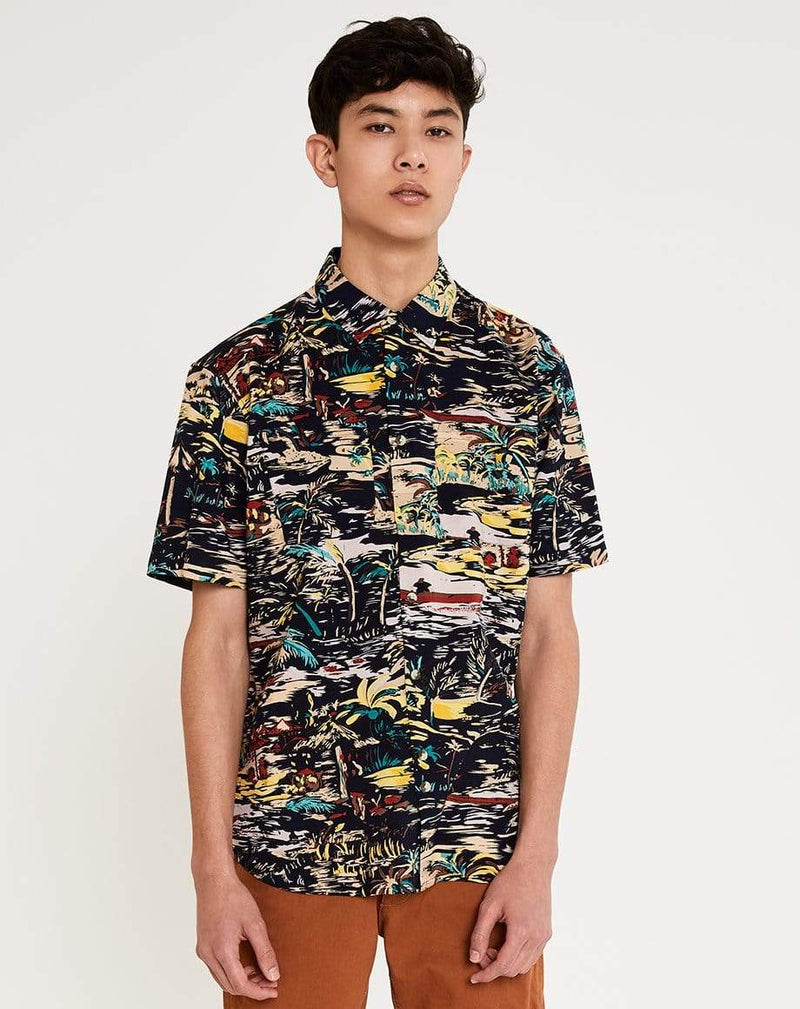 Bellfield Menswear BELLFIELD CONDESA MENS SHIRT | NAVY