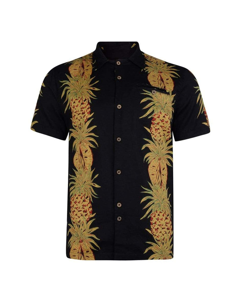 Bellfield Menswear BELLFIELD EROS PRINT MENS SHIRT | BLACK