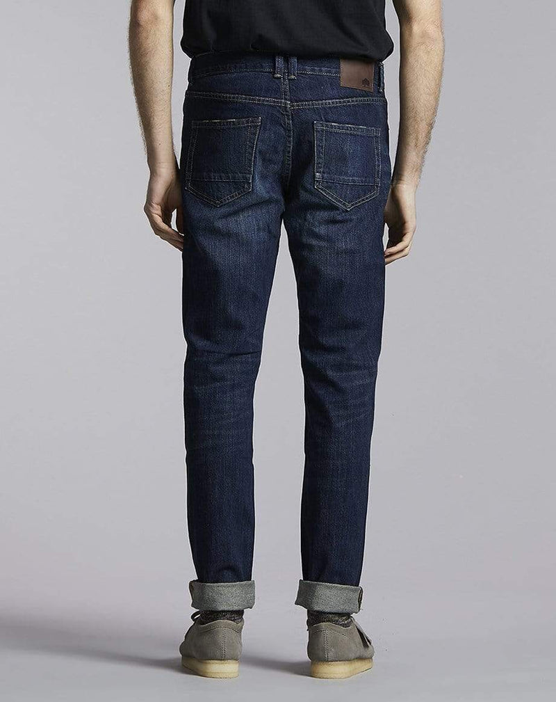 Bellfield Menswear BELLFIELD GONZO INIKO REGULAR DENIM JEAN | DARK INDIGO VINTAGE WASH