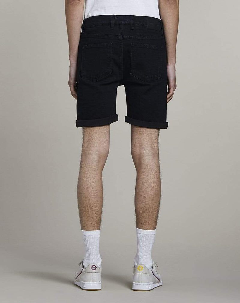 Bellfield Menswear BELLFIELD HEROICA DENIM MENS SHORTS | BLACK