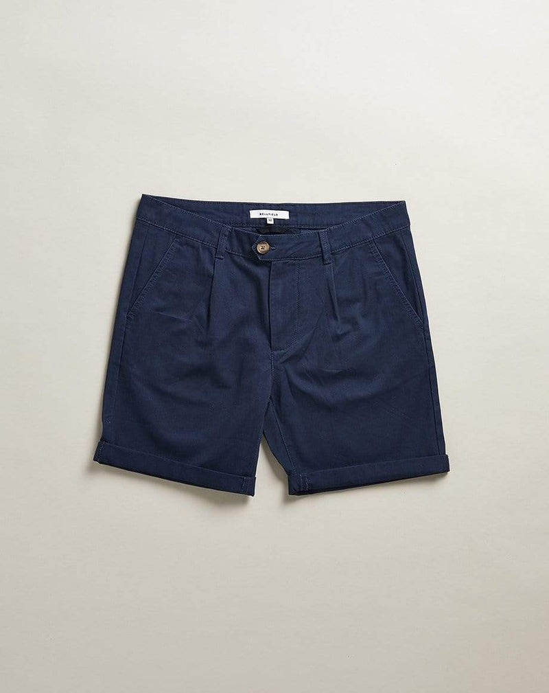 Bellfield Menswear BELLFIELD KOWALSKI CHINO MENS SHORTS | NAVY