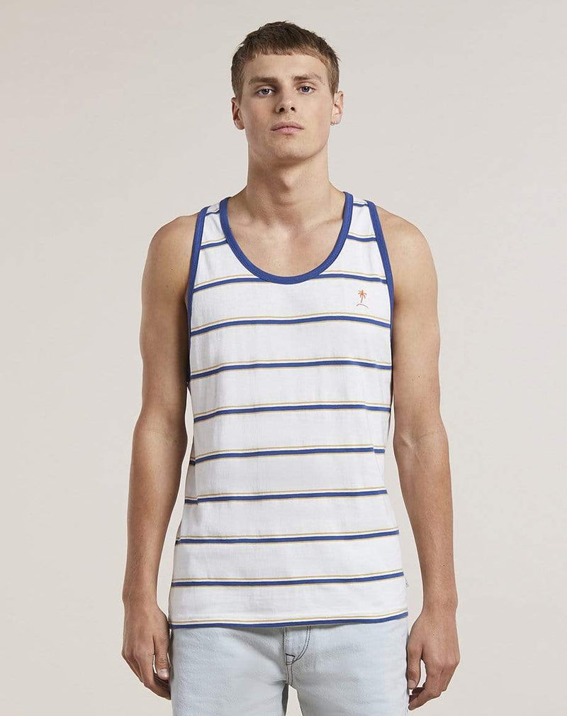 Bellfield Menswear BELLFIELD LEELUM MENS VEST | OFF WHITE