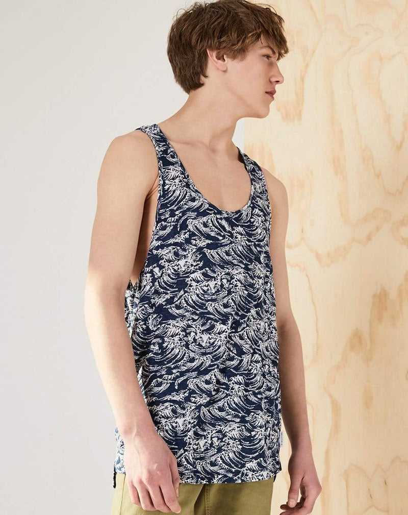 Bellfield Menswear BELLFIELD LOELA MENS VEST | NAVY