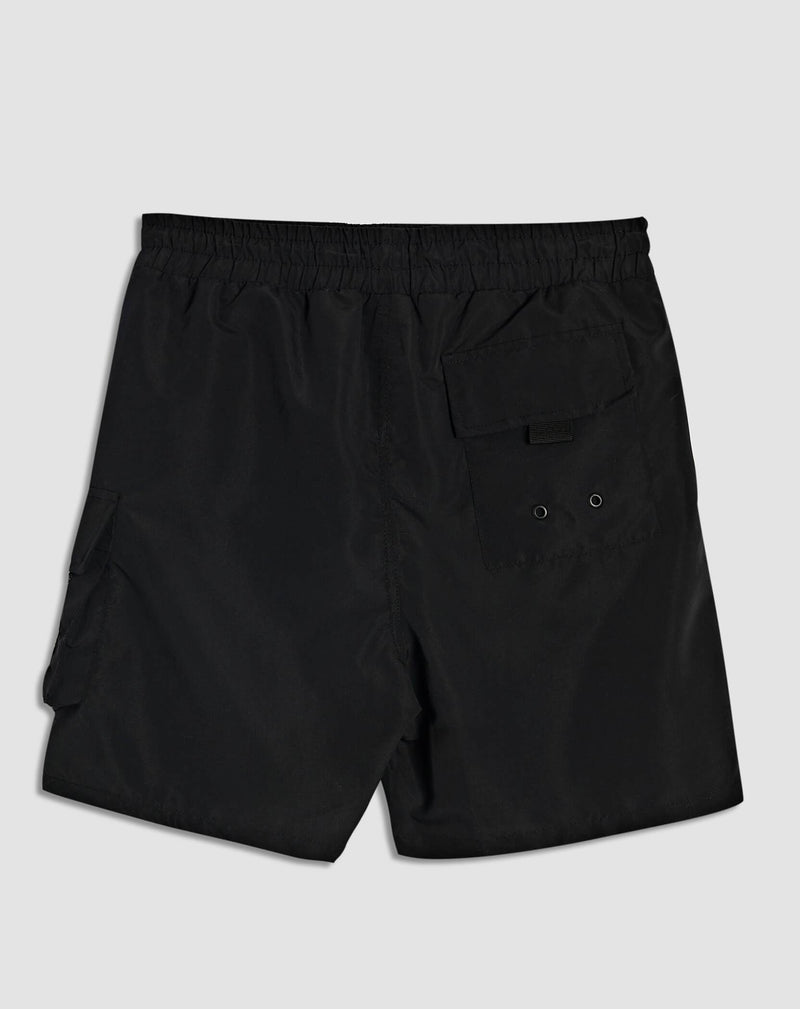 Bellfield Menswear BELLFIELD MOZAMBIQUE MENS SWIM SHORTS | BLACK