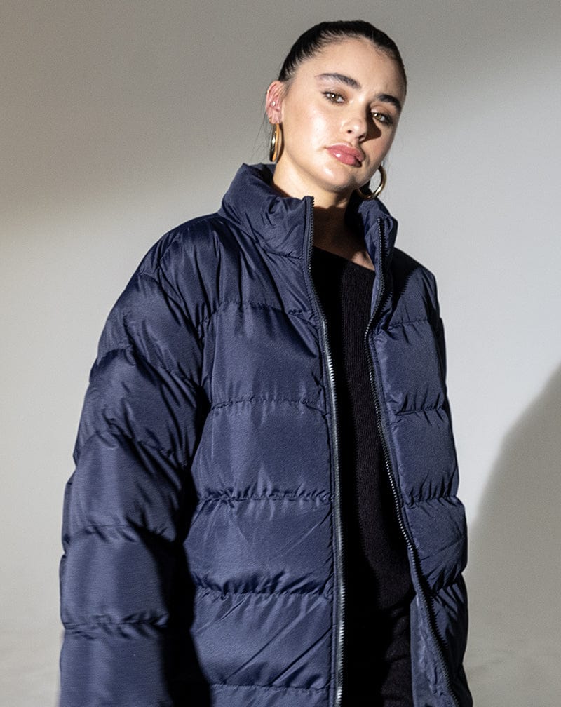 BLFD Clothing Midline Puffer Jacket - Navy
