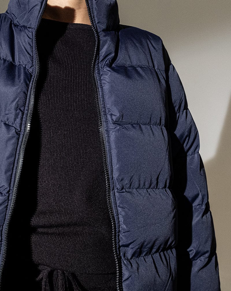 BLFD Clothing Midline Puffer Jacket - Navy