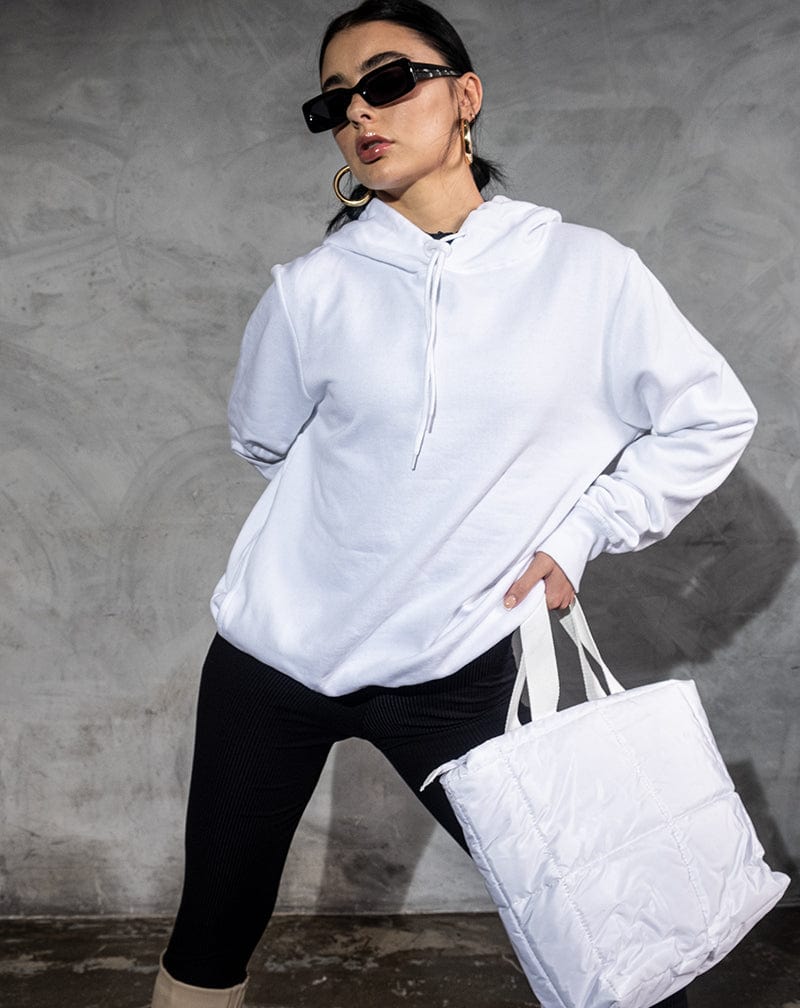 BLFD Clothing Orbit Plain Drawstring Hoodie - White
