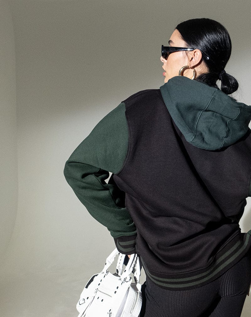BLFD Clothing Strike Varsity Jacket - Green Black