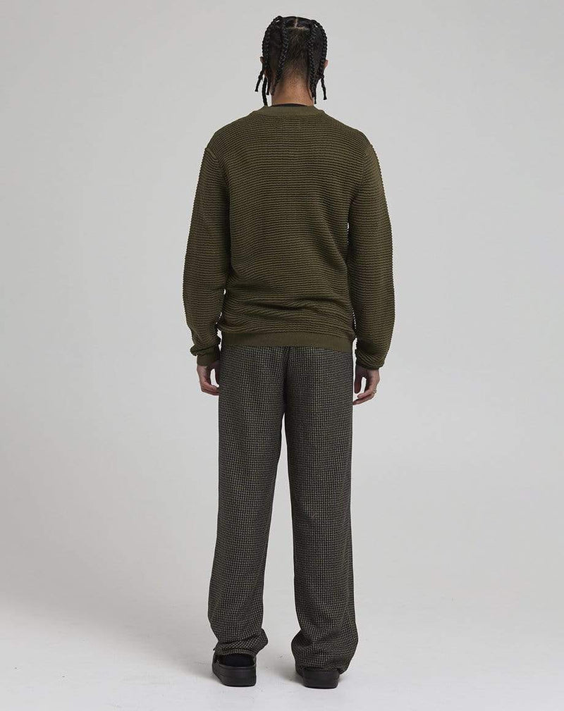 D-STRUCT CALLERY MEN'S ZIP THROUGH CARDIGAN | KHAKI