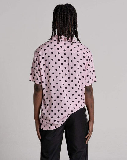 D-STRUCT CIRCLE UNISEX POLKA DOT PRINT SHIRT | PINK