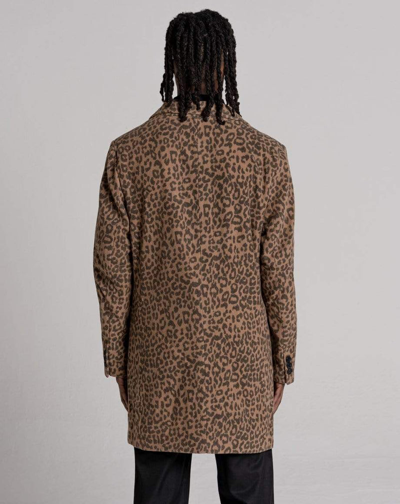D-STRUCT DELCO UNISEX ANIMAL PRINT COAT | LEOPARD PRINT