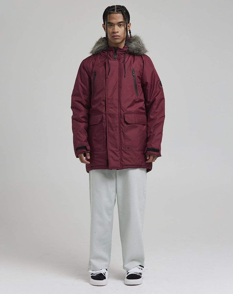 D-STRUCT HECTO MEN'S ARTIC PARKA JACKET | BURGUNDY