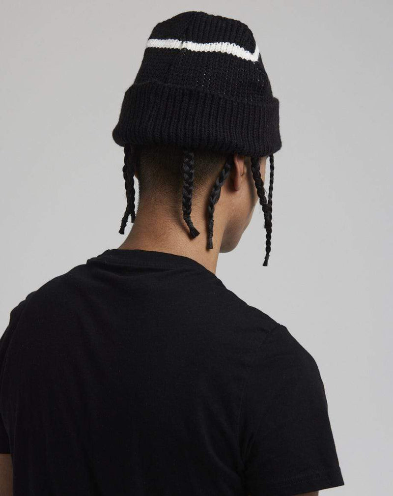D-STRUCT JOR MEN'S NUMBERED BEANIE | BLACK