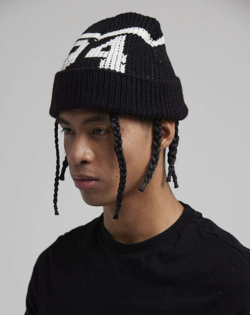 D-STRUCT JOR MEN'S NUMBERED BEANIE | BLACK