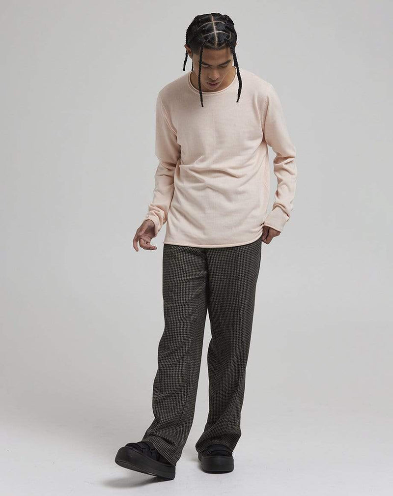 D-STRUCT LON MEN'S CREW NECK JUMPER | WASHED PINK