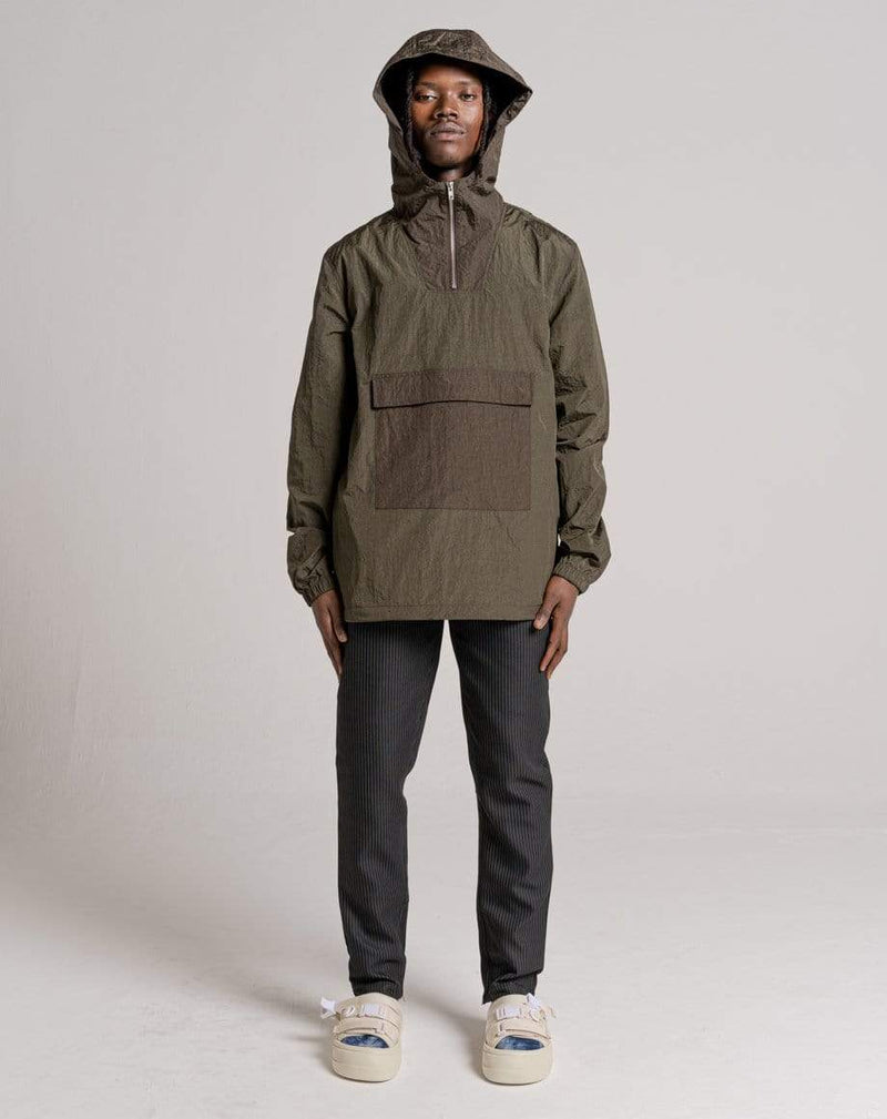 D-STRUCT NELLY MEN'S HOODED OVERHEAD JACKET | KHAKI