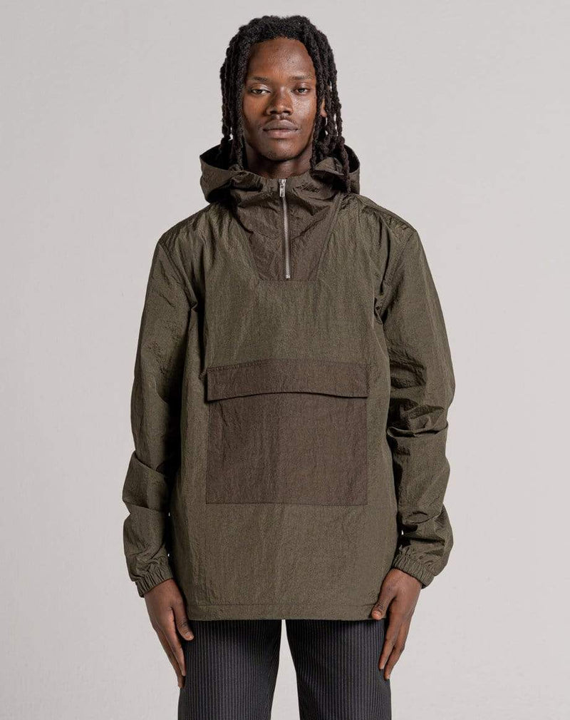 D-STRUCT NELLY MEN'S HOODED OVERHEAD JACKET | KHAKI