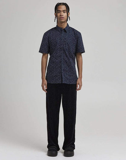 D-STRUCT OCCULT MEN'S DITZY PRINTED SHIRT | NAVY