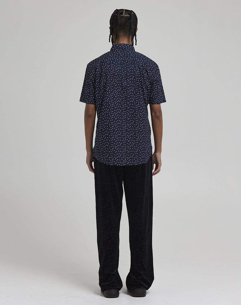 D-STRUCT OCCULT MEN'S DITZY PRINTED SHIRT | NAVY