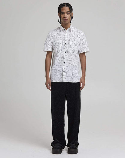 D-STRUCT OCCULT MEN'S DITZY PRINTED SHIRT | WHITE