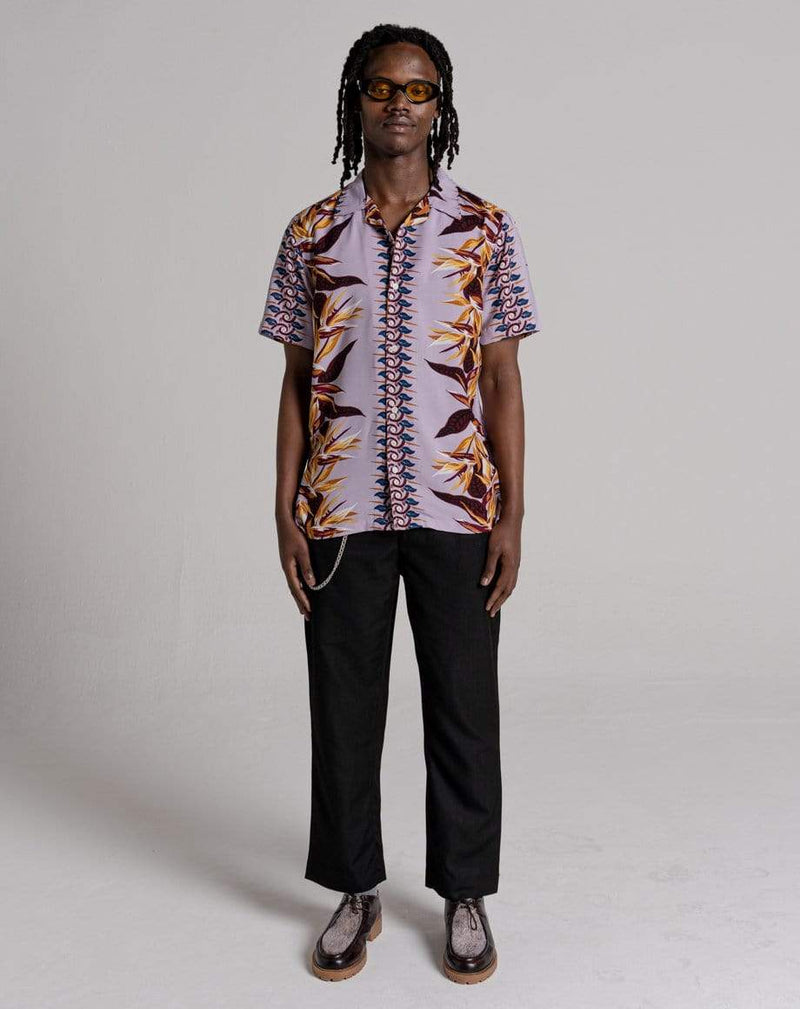 D-STRUCT TONGA UNISEX PRINTED SHIRT - LILAC