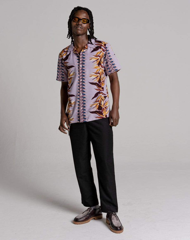 D-STRUCT TONGA UNISEX PRINTED SHIRT - LILAC