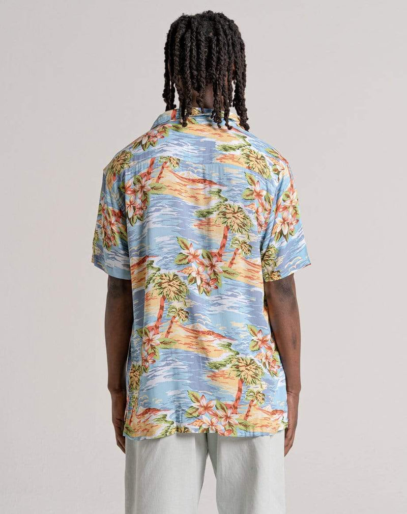 D-STRUCT TRINIDAD UNISEX SHORT SLEEVE PRINTED SHIRT | PALE BLUE