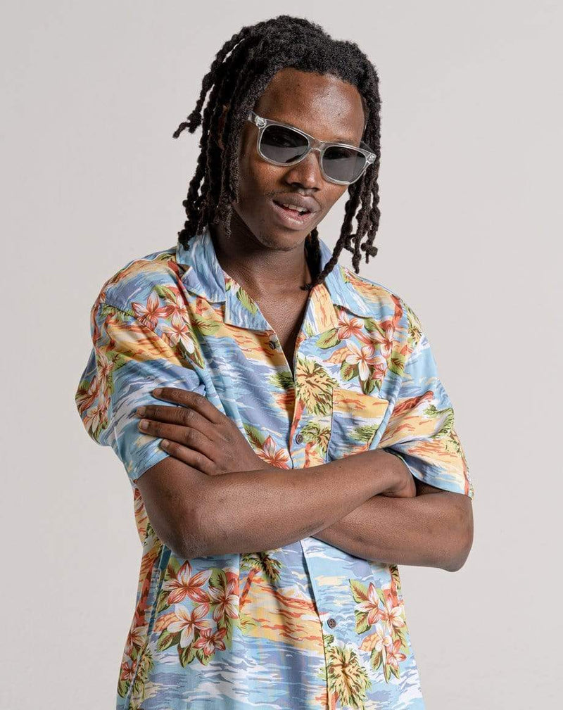D-STRUCT TRINIDAD UNISEX SHORT SLEEVE PRINTED SHIRT | PALE BLUE