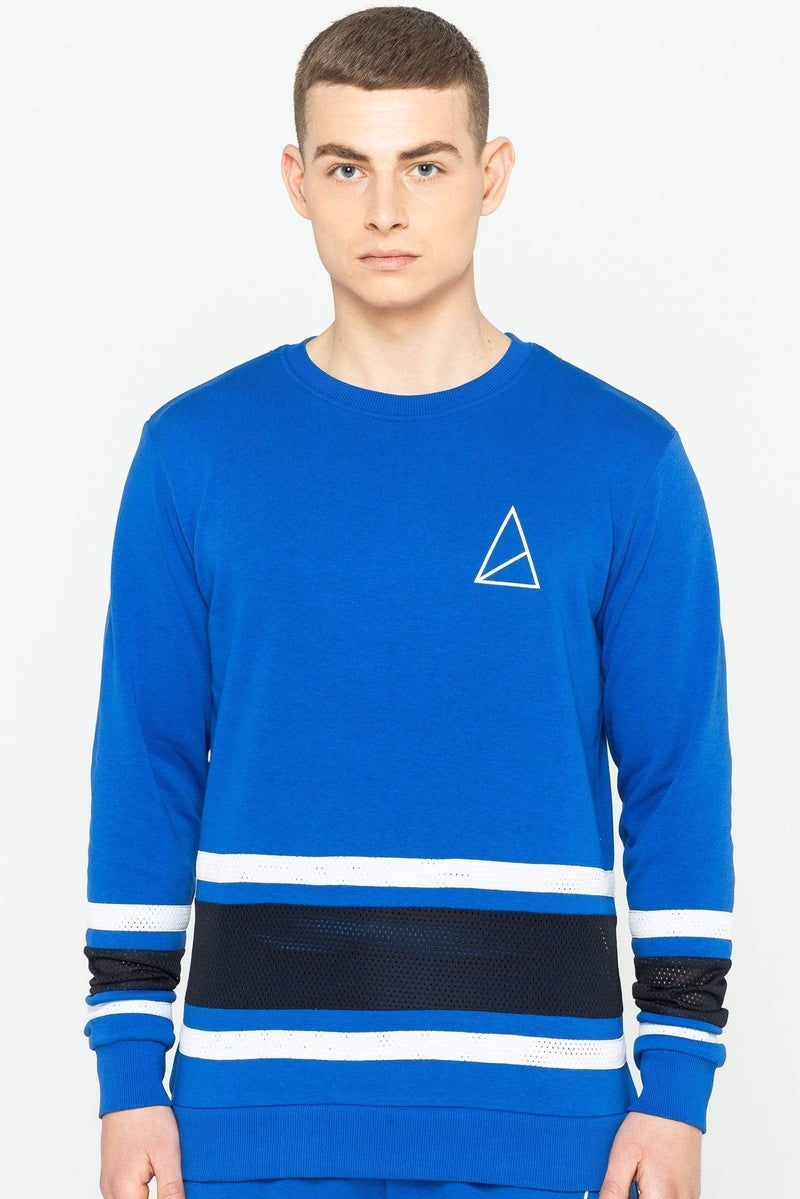 Golden Equation Golden Equation Carder Crew Neck Men's Sweatshirt - Royal Blue