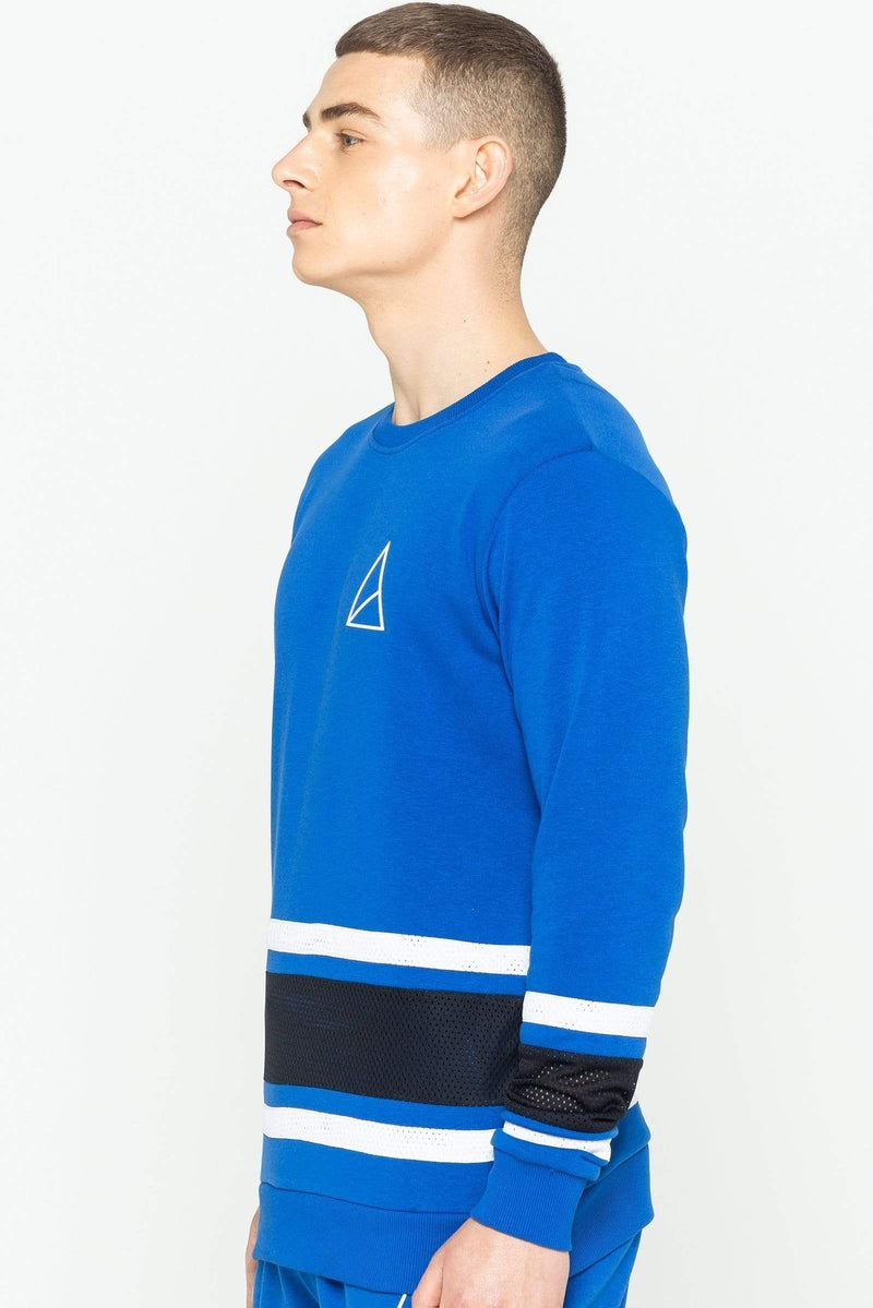 Golden Equation Golden Equation Carder Crew Neck Men's Sweatshirt - Royal Blue