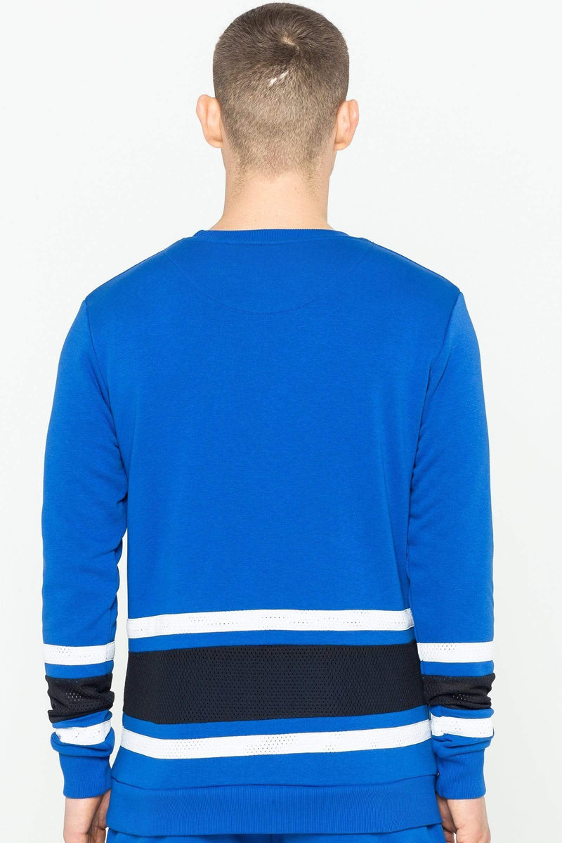 Golden Equation Golden Equation Carder Crew Neck Men's Sweatshirt - Royal Blue