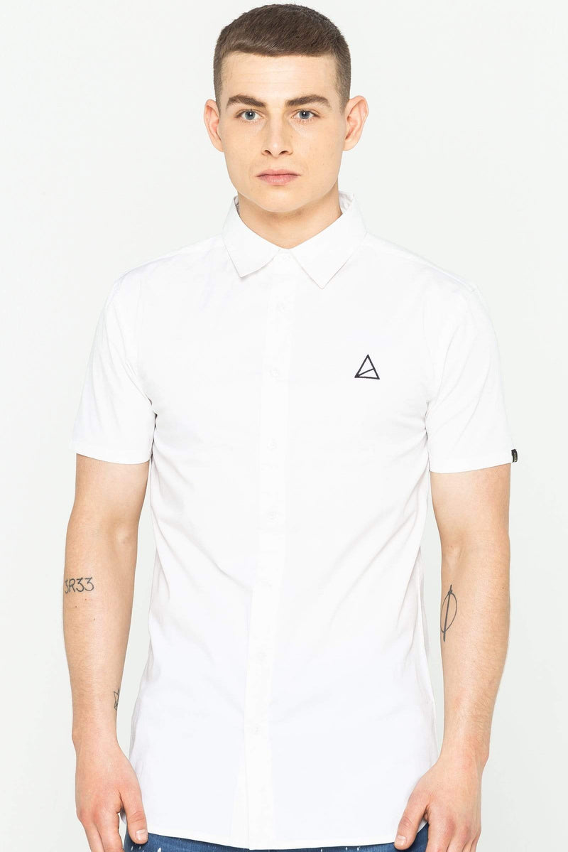 Golden Equation Golden Equation Clinton Men's Short Sleeve Shirt - White