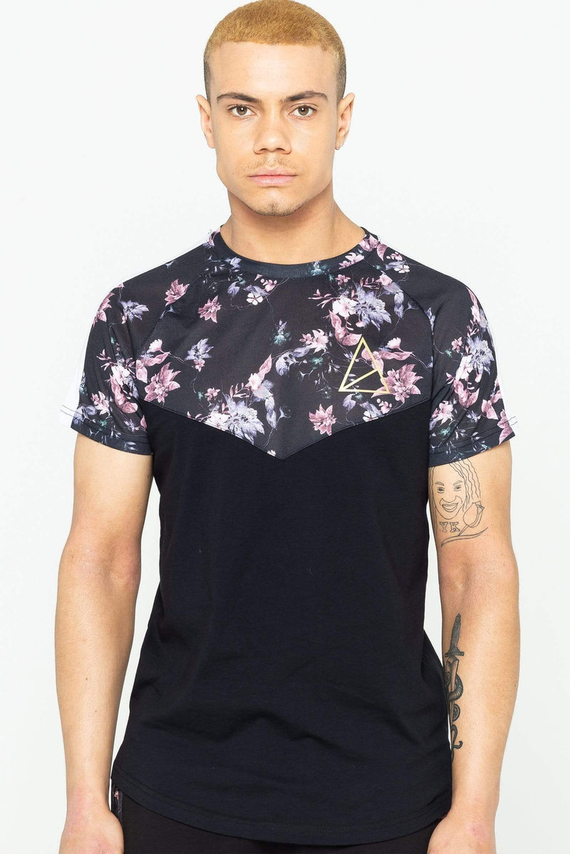 Golden Equation Golden Equation Colonel Floral Men's T-Shirt - Black
