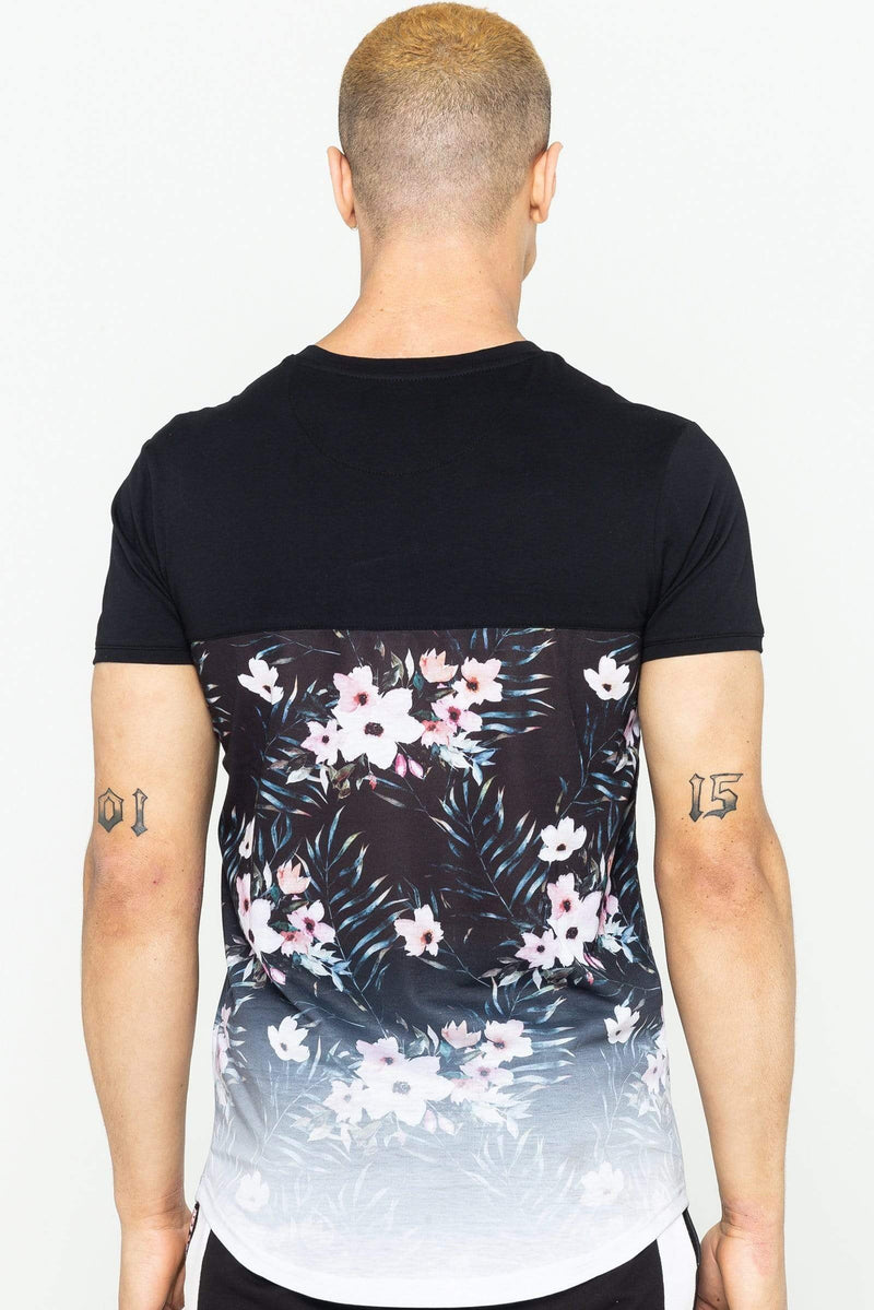 Golden Equation Golden Equation Elk Gradient Print Men's T-Shirt - Black