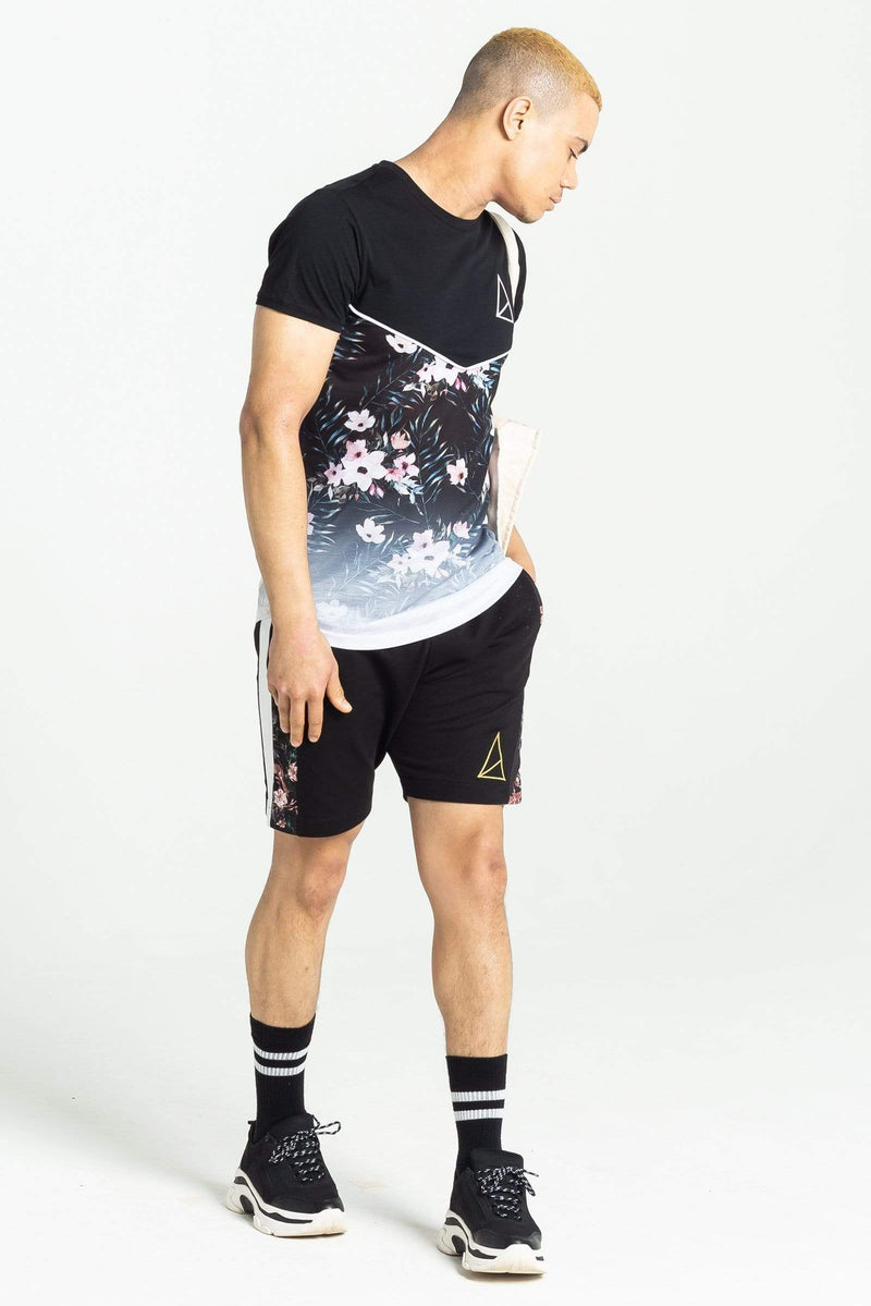 Golden Equation Golden Equation Elk Gradient Print Men's T-Shirt - Black