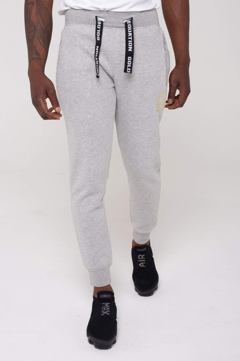 Golden Equation Golden Equation Mayday Fleeceback Skinny Fit Men's Joggers -  Grey