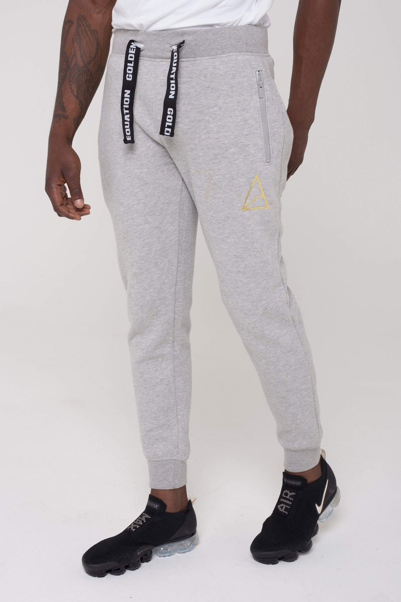 Golden Equation Golden Equation Mayday Fleeceback Skinny Fit Men's Joggers -  Grey