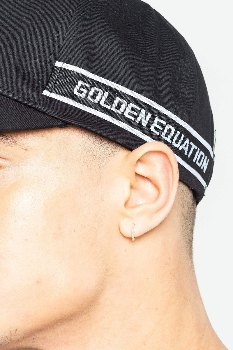 Golden Equation Golden Equation Nally Embroidered Men's Cap - Black