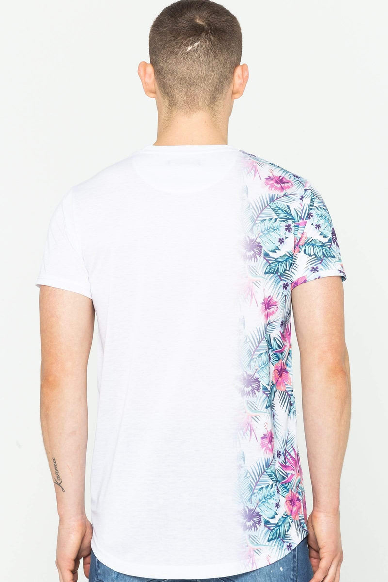 Golden Equation Golden Equation Plaza Floral Print Men's T-Shirt - White